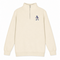 Hikin' Jerry - Life is dead.® - Premium Grateful Dead Quarter-Zip Pullover - Sand - 1