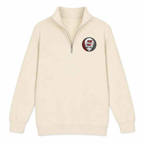 UMASS - Premium Grateful Dead Quarter-Zip Pullover - Sand - 1
