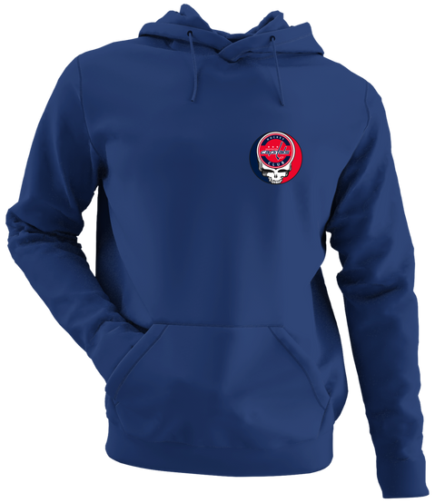 Washington Capitals - Premium Grateful Dead Left Chest Hoodie - Navy - 2