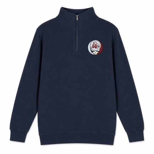 Mississippi State University - Premium Grateful Dead Quarter-Zip Pullover - Navy - 3