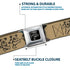 Grateful Dead - Grateful Dead Bear Seatbelt Belt - Dancing Bears Hemp/Black Webbing - StealieShop