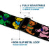 Grateful Dead - Grateful Dead Bear Seatbelt Belt - Grateful Dead Script w/Bears & Skeletons Black/Multi Color Webbing - StealieShop
