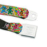 Grateful Dead - GRATEFUL DEAD Dancing Bear Icon Full Color Black/Orange Seatbelt Belt - Grateful Dead Dancing Bears Swirl Multi Color Webbing - StealieShop