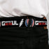 Grateful Dead - Grateful Dead Steal Your Face Stars and Stripes Logo Full Color Black/White/Red/Blue Seatbelt Belt - GRATEFUL DEAD Text with Steal Your Face Stars and Stripes Logo Black/White/Red/Blue Webbing - StealieShop