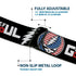 Grateful Dead - Grateful Dead Steal Your Face Stars and Stripes Logo Full Color Black/White/Red/Blue Seatbelt Belt - GRATEFUL DEAD Text with Steal Your Face Stars and Stripes Logo Black/White/Red/Blue Webbing - StealieShop