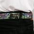 Grateful Dead - GRATEFUL DEAD Text with Steal Your Face Logo Full Color Black Seatbelt Belt - Grateful Dead Dave's Picks Volume Nine Montana Cover Art Webbing - StealieShop