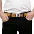 Grateful Dead - GRATEFUL DEAD Text with Steal Your Face Logo Full Color Black Seatbelt Belt - Grateful Dead SUNSHINE DAYDREAM Skeleton Orange Webbing - StealieShop