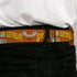Grateful Dead - GRATEFUL DEAD Text with Steal Your Face Logo Full Color Black Seatbelt Belt - Grateful Dead SUNSHINE DAYDREAM Skeleton Orange Webbing - StealieShop