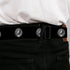 Grateful Dead - Steal Your Face Seatbelt Belt - Steal Your Face Repeat Black/Gray Webbing - StealieShop