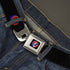 Grateful Dead - Steal Your Face Seatbelt Belt - Steal Your Face Repeat Black/Color Webbing - StealieShop