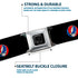 Grateful Dead - Steal Your Face Seatbelt Belt - Steal Your Face Repeat Black/Color Webbing - StealieShop