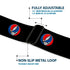 Grateful Dead - Steal Your Face Seatbelt Belt - Steal Your Face Repeat Black/Color Webbing - StealieShop