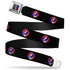 Grateful Dead - Steal Your Face Seatbelt Belt - Steal Your Face Repeat Black/Color Webbing - StealieShop