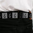 Grateful Dead - Steal Your Face Seatbelt Belt - Steal Your Face Blocks Black/White-Gray/Black Webbing - StealieShop
