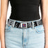 Grateful Dead - Steal Your Face Seatbelt Belt - Steal Your Face Blocks Black/White-Gray/Black Webbing - StealieShop