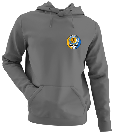 Western New England College - Premium Grateful Dead Left Chest Hoodie - Charcoal - 8