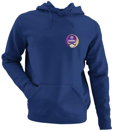 Sewanee - Premium Grateful Dead Left Chest Hoodie - Navy - 2
