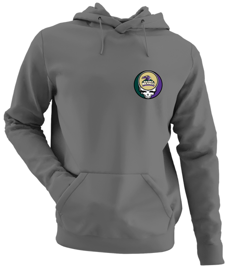 Saint Michaels - Premium Grateful Dead Left Chest Hoodie - Charcoal