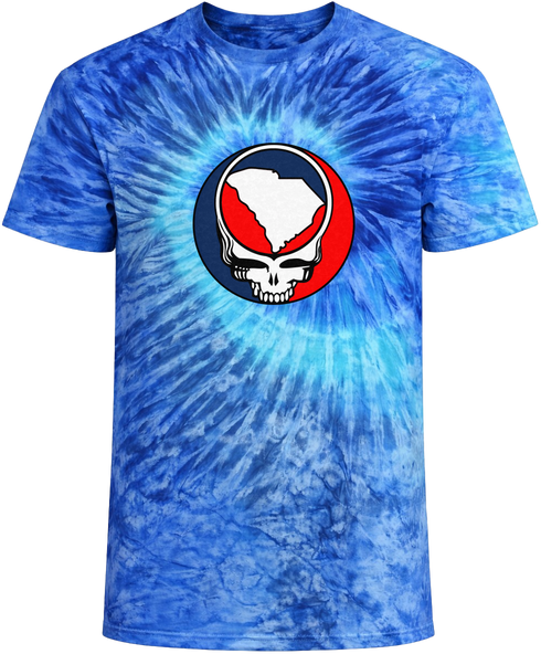 South Carolina State Map Stealie Tie-Dye × Grateful Dead Tee