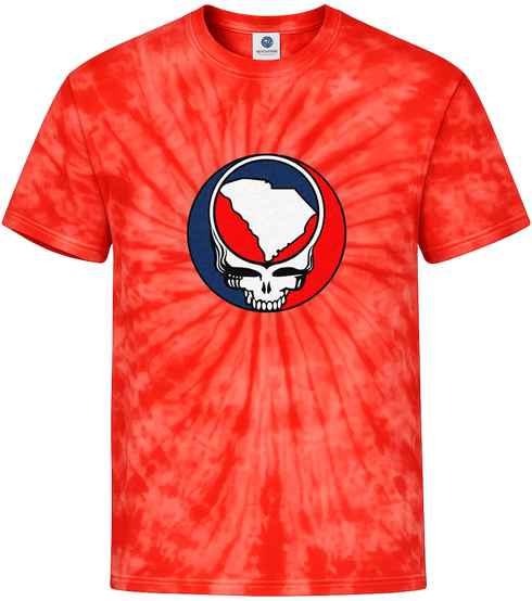 South Carolina State Map Stealie Tie-Dye × Grateful Dead Tee