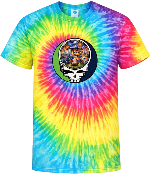 The Big Game 2026 Team Helmets Tie-Dye Grateful Dead T-Shirt