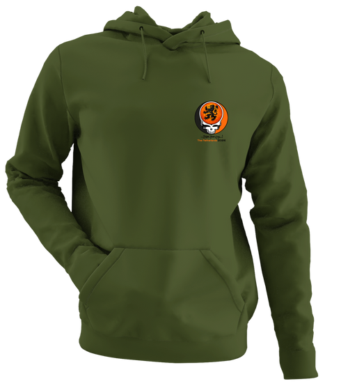 Netherlands FIFA World Cup - Premium Grateful Dead Left Chest Hoodie - Military Green