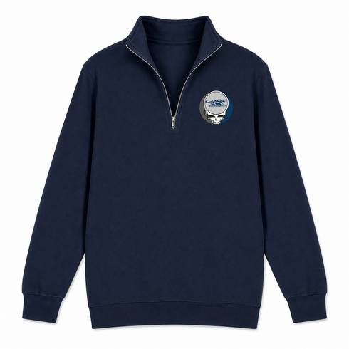 Middlebury - Premium Grateful Dead Quarter-Zip Pullover - Navy - 4