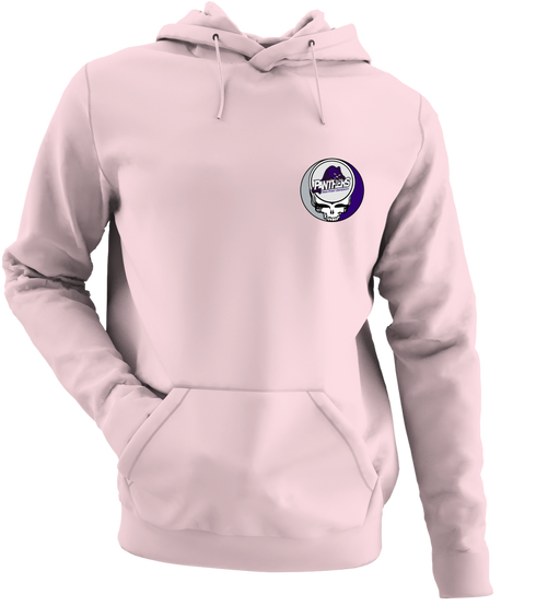 High Point University - Premium Grateful Dead Left Chest Hoodie - Light Pink - 4
