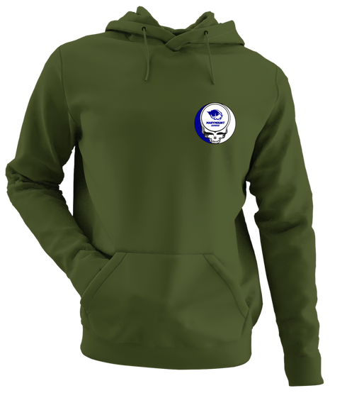 Marymount Lax - Premium Grateful Dead Left Chest Hoodie - Military Green