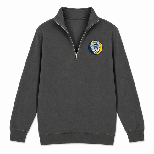Marquette University - Premium Grateful Dead Quarter-Zip Pullover - Charcoal - 6
