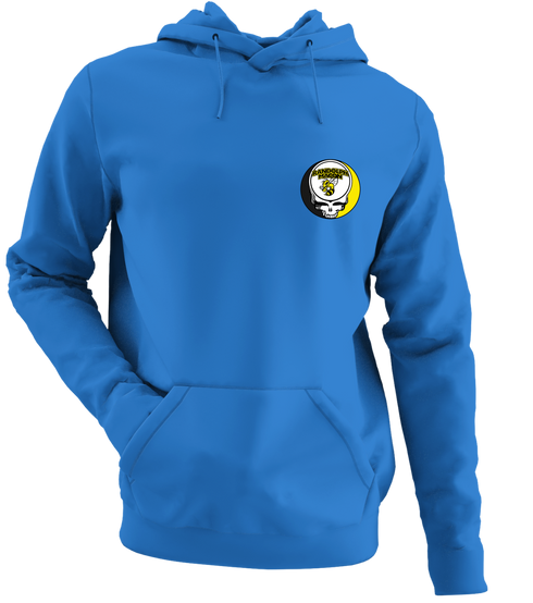 Randolph Macon - Premium Grateful Dead Left Chest Hoodie - Royal