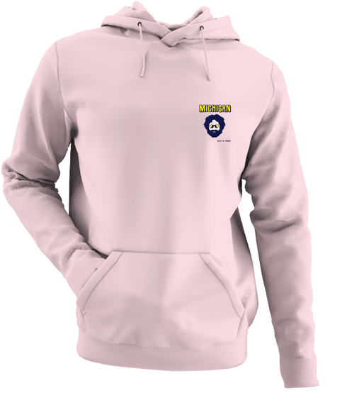 Michigan Jerry - Life is dead.® - Premium Grateful Dead Left Chest Hoodie - Light Pink - 4
