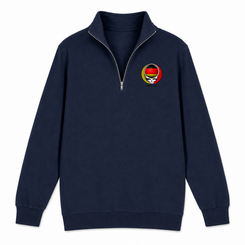 German FIFA World Cup - Premium Grateful Dead Quarter-Zip Pullover - Navy - 4
