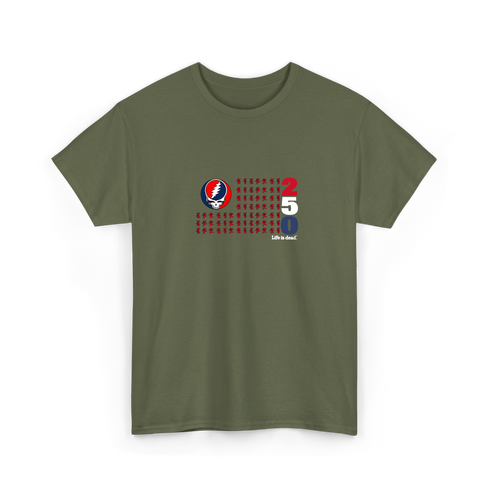 America 250 Life is dead. Stealie Flag T-Shirt
