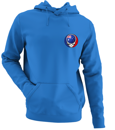 Australia FIFA World Cup - Premium Grateful Dead Left Chest Hoodie - Heather Royal - 5