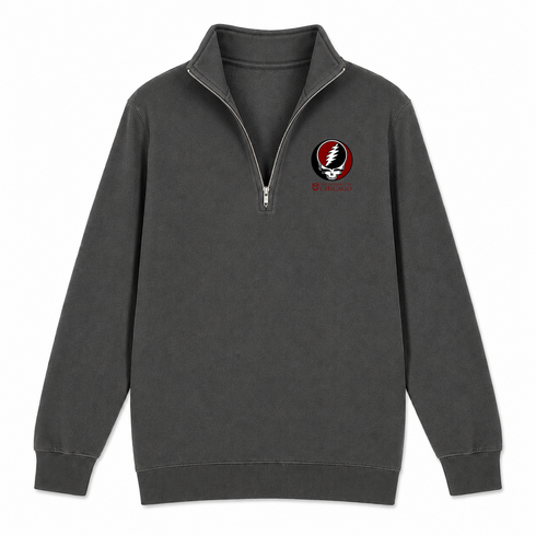 University of Chicago - Premium Grateful Dead Quarter-Zip Pullover - Charcoal - 6