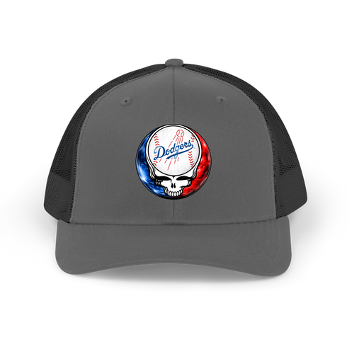 Los Angeles Dodgers Crystal Stealie2 Stealie Grateful Dead Trucker Cap