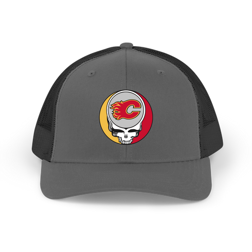 Calgary Flames Stealie Grateful Dead Trucker Cap