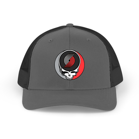 Portland Trailblazers Stealie Grateful Dead Trucker Cap