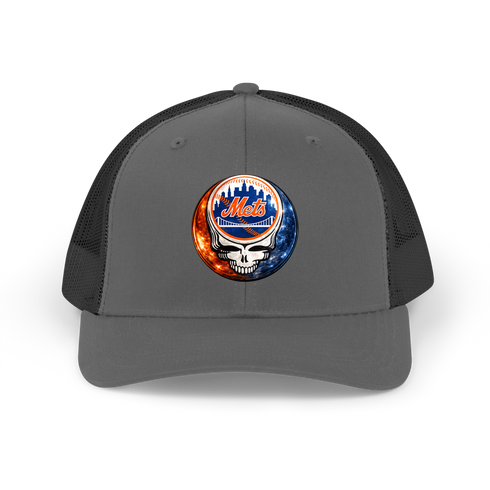 New York Mets Crystal Stealie Stealie Grateful Dead Trucker Cap