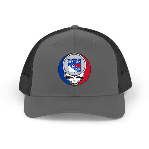 New York Rangers Stealie Grateful Dead Trucker Cap