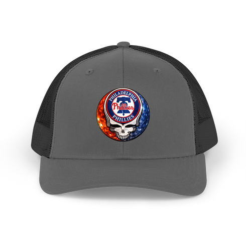 Philadelphia Phillies Crystal Stealie2 Stealie Grateful Dead Trucker Cap