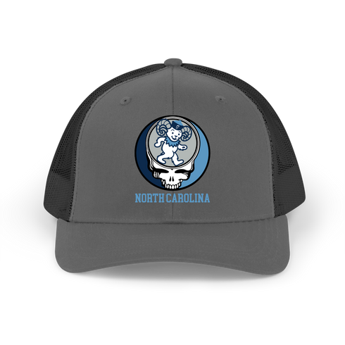 University of North Carolina Dancing Ram Stealie Stealie Grateful Dead Trucker Cap
