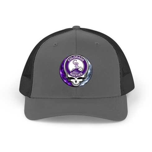 Colorado Rockies Crystal Stealie Stealie Grateful Dead Trucker Cap