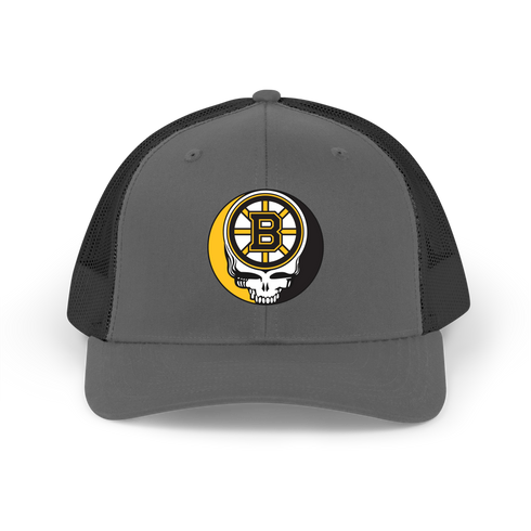 Boston bruins Stealie Grateful Dead Trucker Cap