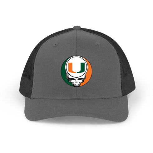 University of Miami Stealie Grateful Dead Trucker Cap