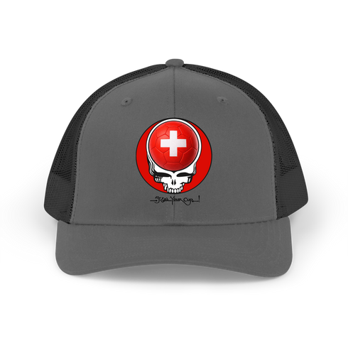 Switzerland FIFA World Cup Stealie Grateful Dead Trucker Cap