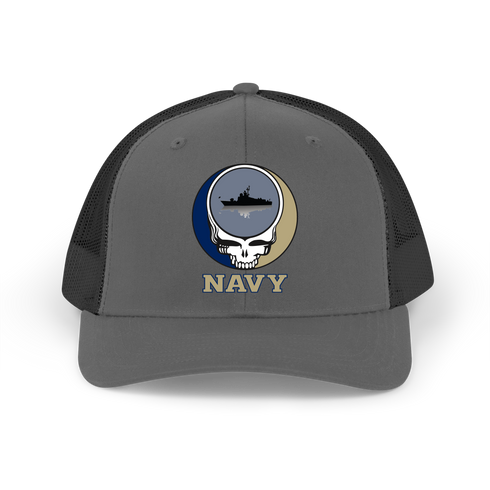 US Naval Academy Stealie Grateful Dead Trucker Cap