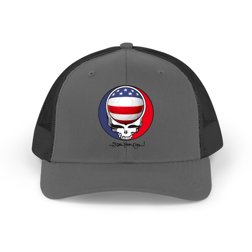 Soccer USA FIFA World Cup Stealie Grateful Dead Trucker Cap