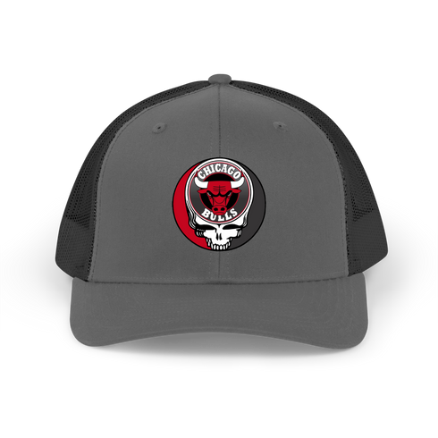 Chicago Bulls Stealie Grateful Dead Trucker Cap
